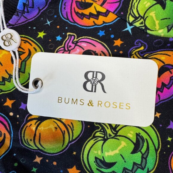 BUMS & ROSES Pumpkin Sweater Baby 12-18 M NEW Bamboo Glow Hard or Glow Home NWT - Picture 6 of 7